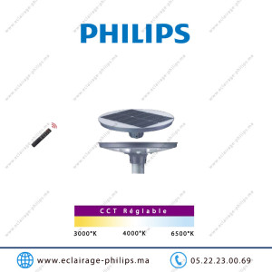 Lanterne LED solaire PHILIPS 500W BC010 CCT Casablanca Maroc