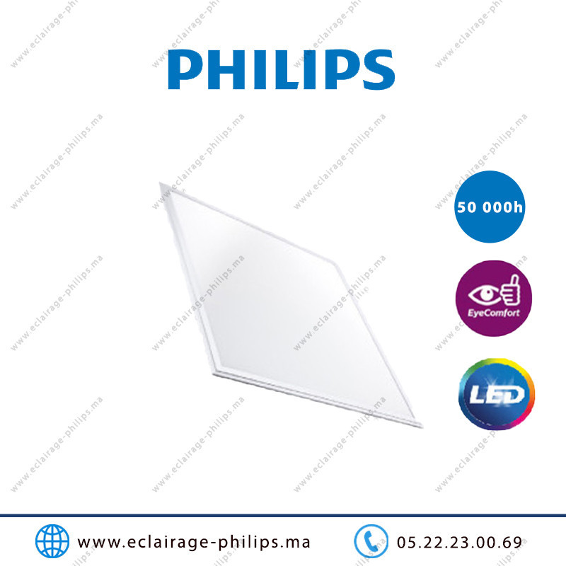 Panel LED PHILIPS 600x600 31.5W 4000°K Casablanca Maroc