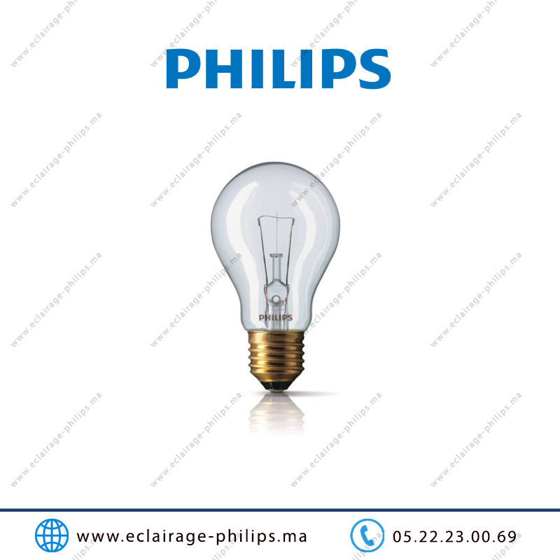 Ampoule halogène Philips Essential 60W E27 2700°K Casablanca Maroc