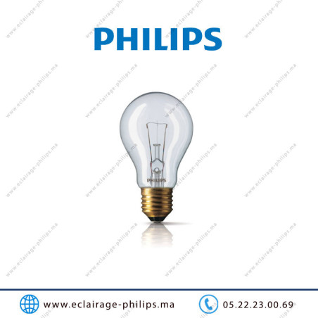 Ampoule halogène Philips Essential 60W E27 2700°K Casablanca Maroc