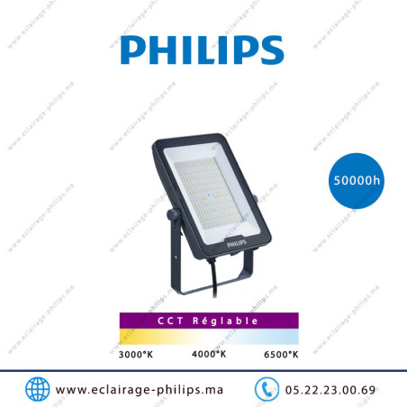 Projecteur LED Philips 100W BVP158 LED120/WW_NW_CW SWB GM CCT Casablanca Maroc