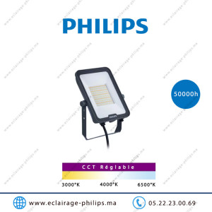 Projecteur LED Philips 50W BVP158 LED60/WW_NW_CW SWB GM CCT Casablanca Maroc