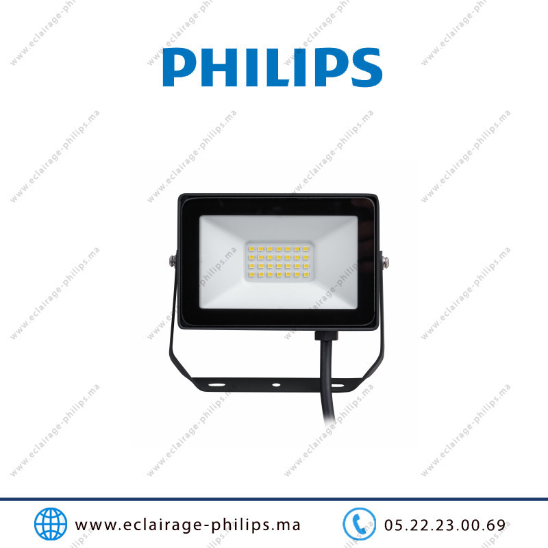 Projecteur LED PHILIPS 20W BVP150 LED18/CW 6500°K Casablanca Maroc