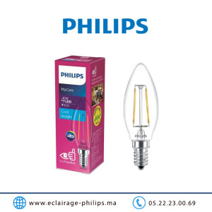 Lampe LED E14 Philips MyCare 4W 6500°K Casablanca Maroc