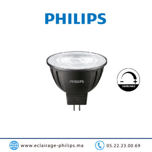 Lampe LED 12V MR16 GU5.3 dimmable Philips Master 8W 2700°K Casablanca Maroc