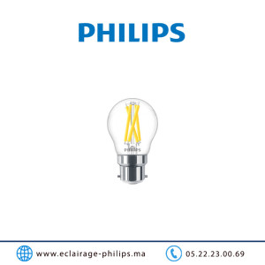 Lampe LED B22 sphérique Philips Master 5,9W 2700°K | Philips Maroc